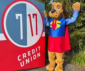 Dollar dog with logo